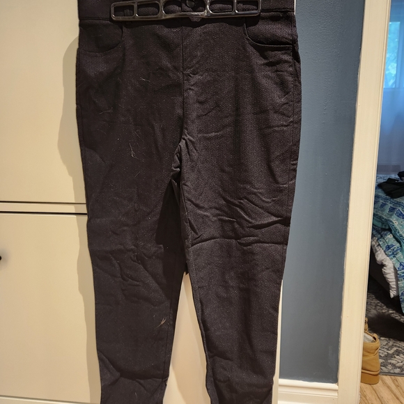 Mario Serrani Black Slim Trousers - Picture 1 of 4
